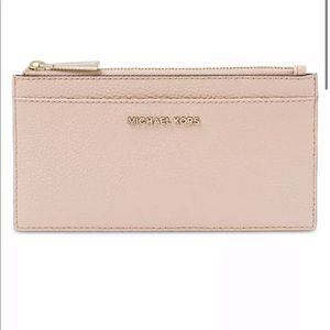 Michael Kors Pebbled Leather Slim Card Case